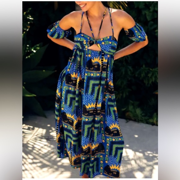 ANTHROPOLOGIE Joao Incerti Strappy Bandeau Dress Size M NEW